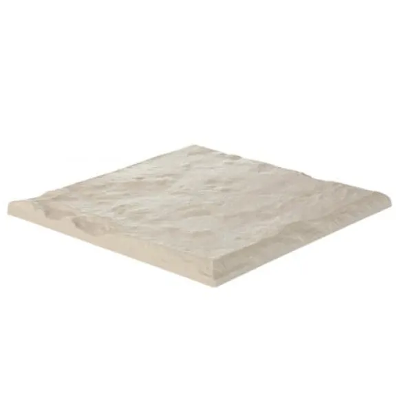 Havefliser, 39,5x39,5x2,6 cm, Beige, Plast