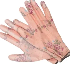 Havehandsker blomster - beige 20 cm 74128 FLO