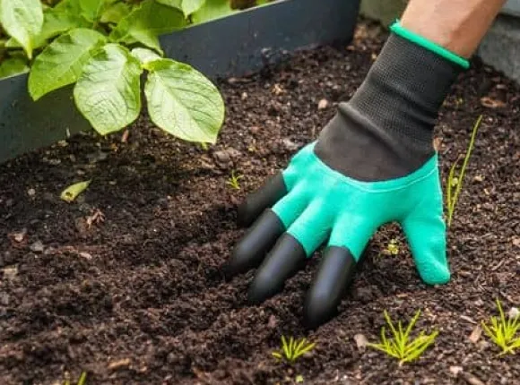 Havehandsker med klør - Dig og rake