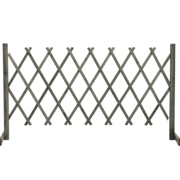 Havehegn - Living espalier til haven 150x80 cm massivt fyrretræ grå