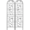 Havehegnen Espalierhegn, Metal Konstruktion, Anti-Rust Belægning, Sort