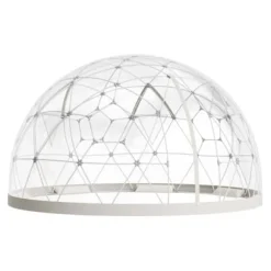 Havekuppel til haven, 360x220 cm, Hvid, PVC
