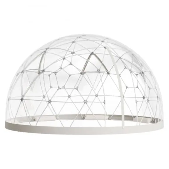 Havekuppel til haven, 360x220 cm, Hvid, PVC