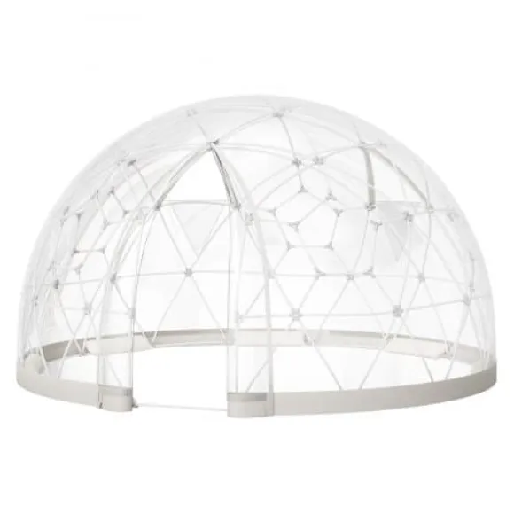 Havekuppel til haven, 360x220 cm, Hvid, PVC