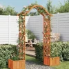 Havepergola med plantekasser i massivt fyrretræ | Farve: Natur | Størrelse: Standard
