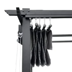 Havepergola 3x4 m stål 2,4 m vandtæt med 4 sidemarkiser