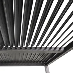 HAVEPergola 3x4m justerbart lameltag ANTRACIT terrasse ALUMINIUM