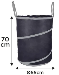 Havepose 170 liter, lange håndtag, sammenklappelig, 180 g/m2 - T N15-962