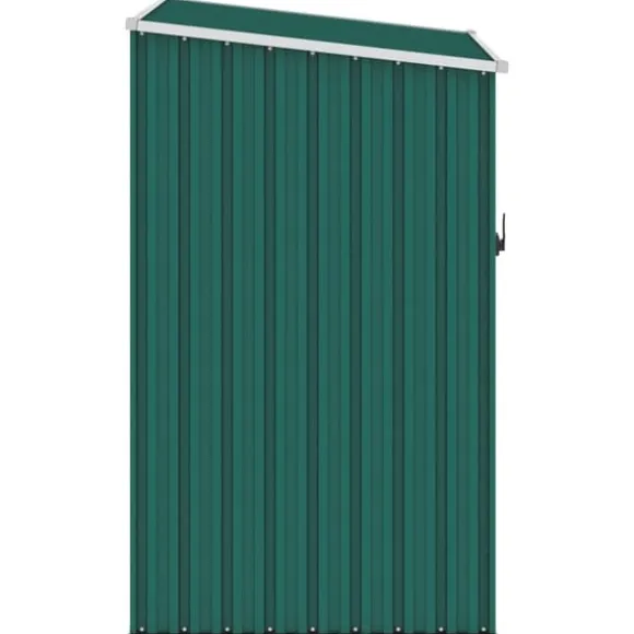 Haveskur i galvaniseret stål - Opbevaringsskur | Farve: Grøn | Størrelse: 87x98x159 cm