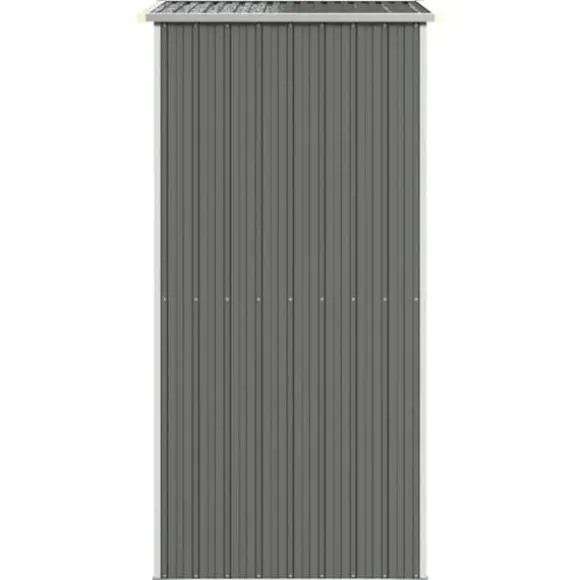 Haveskur i galvaniseret stål - Rummelig opbevaring | Farve: Lysegrå | Størrelse: 192x108x223 cm