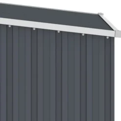 Haveskur i galvaniseret stål - Vejrbestandigt og holdbart | Størrelse: 87x98x159 cm | Farve: Antracitgrå