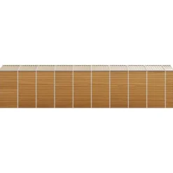 Haveskur i galvaniseret stål - Opbevaringsløsning | Størrelse: 191x810x198 cm | Farve: Lysebrun