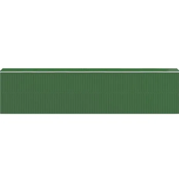 Haveskur i galvaniseret stål - Rummelig opbevaringsløsning | Farve: Grøn | Størrelse: 192x85x223 cm