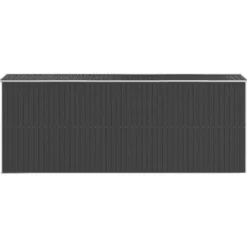 Haveskur i galvaniseret stål - Rummelig opbevaring | Farve: Antracitgrå | Størrelse: 192x523x223 cm