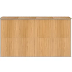 Haveskur i galvaniseret stål - Rummeligt opbevaringsskur | Farve: Lysebrun | Størrelse: 192x357x223 cm