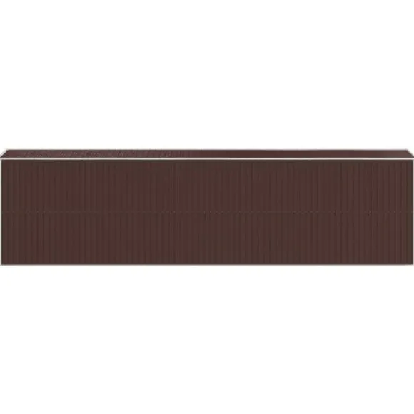 Haveskur i galvaniseret stål - Rummelig opbevaringsløsning | Farve: Mørkebrun | Størrelse: 192x77x223 cm