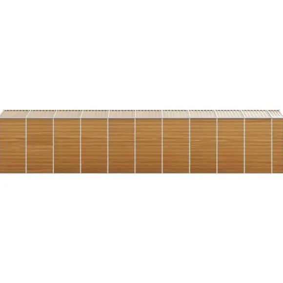 Haveskur i galvaniseret stål - Opbevaring til værktøj | Farve: Lysebrun | Størrelse: 191x89,5x198 cm