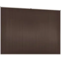 Haveskur i galvaniseret stål - Robust opbevaring til haven | Størrelse: 195x198x159 cm | Farve: Brun