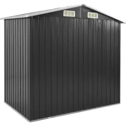 Haveskur med reol 205x130x183 cm jern antracitgrå - Haveskur - Haveskure - Home & Living