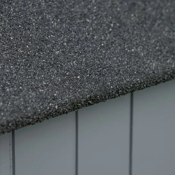 Haveskur, Træ, 129x51,5x180 cm, Grå og Sort