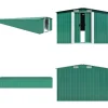 Haveskur 257x990x181 cm galvaniseret stål grøn - Haveskur - Haveskure - Home & Living
