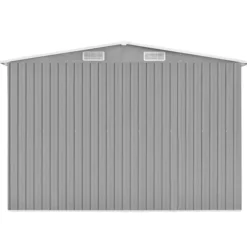 Haveskur 257x990x181 cm galvaniseret stål grå - Haveskur - Haveskure - Home & Living