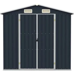 Haveskur 205x129x183 cm galvaniseret stål antracitgrå - Haveskur - Haveskure - Home & Living