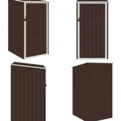 Haveskur 87x98x159 cm galvaniseret stål brun - Haveskur - Haveskure - Home & Living