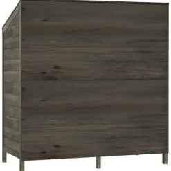 Haveskur 102x52x112 cm massivt grantræ antracitgrå - Haveskur - Haveskure - Home & Living
