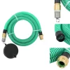 Haveslanger - Living sugeslange med messingkoblinger 1,1" 4 m PVC grøn