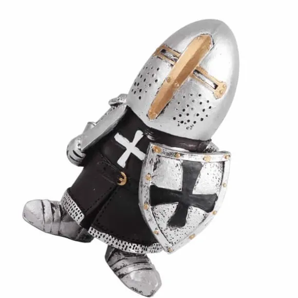 Havestatue Ridder Dværgvagt Rustning Miniature Ridderskulptur til Haveindretning