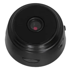 HD 1080P trådløst WiFi-webcam til mobiltelefon og tablet - genopladeligt og med fjernbetjening - Noir