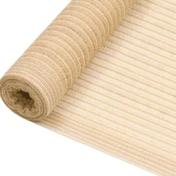 HDPE afskærmning 1x10 m - Privatlivsbeskyttelse til have | Farve: Beige | Vægt: 75 g/m²