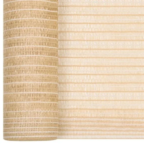 HDPE afskærmning 1x10 m - Privatlivsbeskyttelse til have | Farve: Beige | Vægt: 75 g/m²