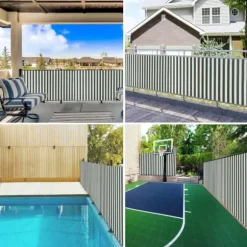 HDPE Afskærmning 1,8x25 m - Privatlivsskærm | Farve: Grøn/Hvid | Vægt: 195 g/m²