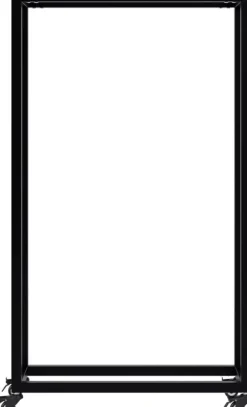 Hilta Metal Firewood Rack - Black, 25x60x100 cm, on Wheels with Lock