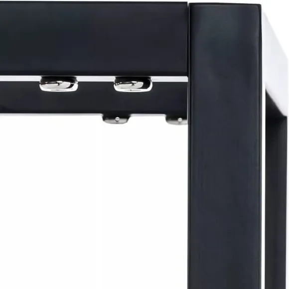 Hilta Metal Firewood Rack - Black, 25x60x100 cm, on Wheels with Lock