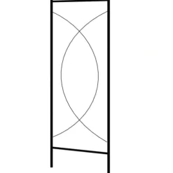 Høj kvalitet havebue til klatreplanter - Jern | Farve: Sort | Størrelse: 150x34x240 cm