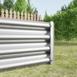 Høj metalplantage, robust stålplade havebed, rustfast og holdbart design, baseløs kasse, perfekt til grøntsager, krydderier og blomster