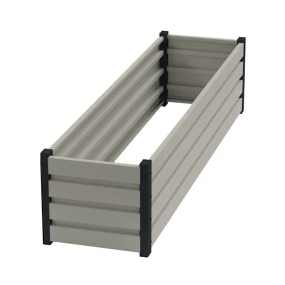 Højbed hvidt 40cm x 50cm x 200cm
