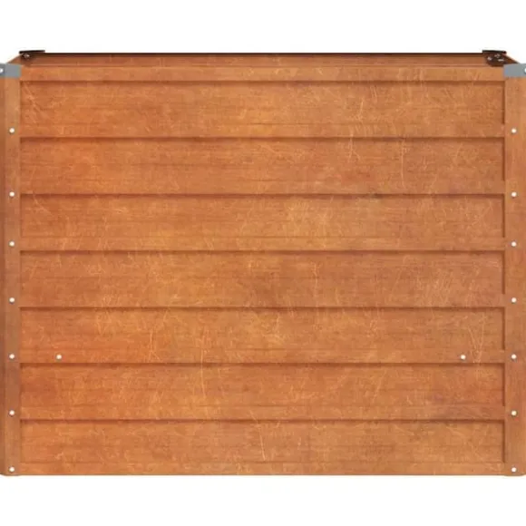 Højbed i cortenstål - Holdbart og dekorativt | Størrelse: 100x40x77 cm | Farve: Rustfarvet