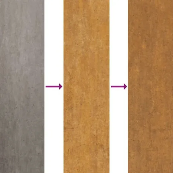 Højbed i cortenstål - Holdbart og dekorativt | Størrelse: 770x100x36 cm | Farve: Brune nuancer