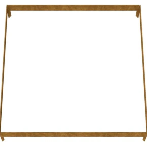 Højbed i cortenstål - Holdbart og dekorativt | Størrelse: 100x100x18,5 cm