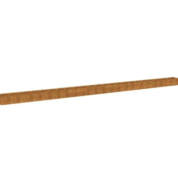 Højbed i cortenstål - Holdbart og dekorativt | Størrelse: 960x50x36 cm