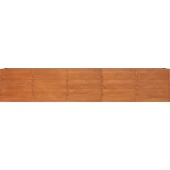 Højbed i cortenstål 400x80x77 cm - Rustfarvet | Størrelse: 400x80x77 cm | Farve: Rustfarvet
