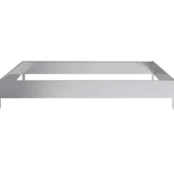 Højbed i galvaniseret stål - Stabilt og holdbart design | Størrelse: 100x100x18,5 cm