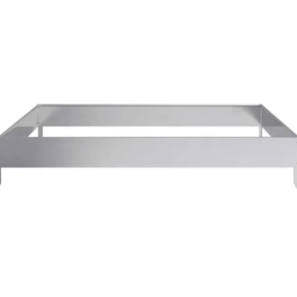 Højbed i galvaniseret stål - Stabilt og holdbart design | Størrelse: 100x100x18,5 cm