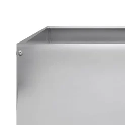 Højbed i galvaniseret stål - Stabilt og holdbart design | Størrelse: 100x100x18,5 cm