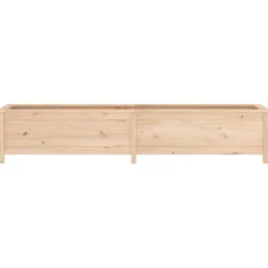 Højbed i massivt fyrretræ - Plantkasse til have | Størrelse: 199,5x40x39 cm