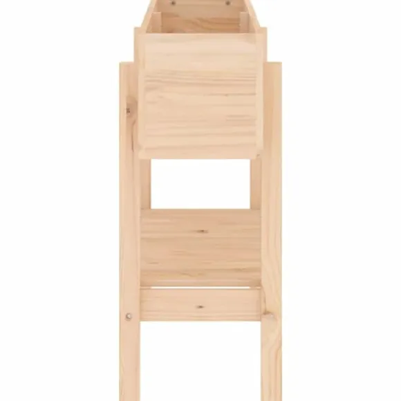 Højbed i massivt fyrretræ - Plantekasse til have og terrasse | Størrelse: 101x30x69 cm